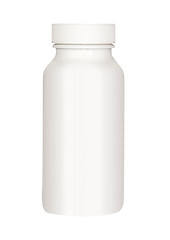 Image showing White medical container