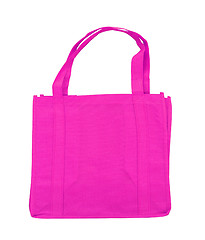 Image showing Pink cotton bag 