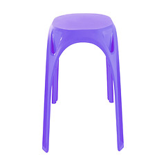 Image showing violet stool isolated