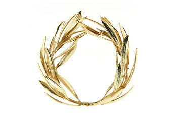 Image showing olive gold wreath