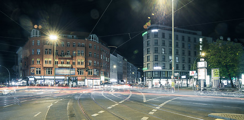 Image showing Berlin Rosenthaler Platz at night