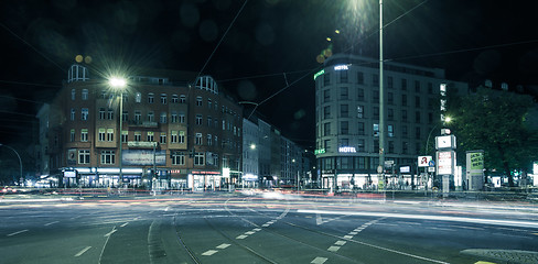 Image showing Berlin Rosenthaler Platz at night