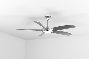 Image showing Silver ceiling fan