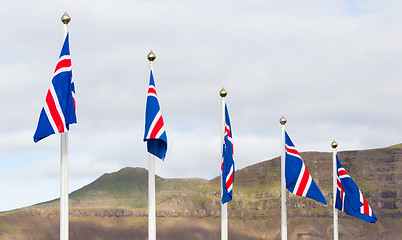 Image showing Iceland flag - flag of Iceland