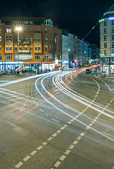 Image showing Berlin Rosenthaler Platz at night