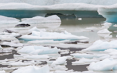 Image showing Jokulsarlon is a large glacial lake in southeast Iceland