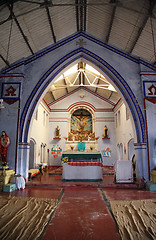 Image showing The Catholic Church in Bosonti, West Bengal, India