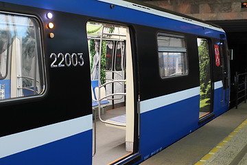 Image showing  Subway train at the station