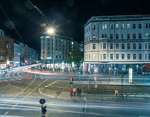 Image showing Berlin Rosenthaler Platz at night