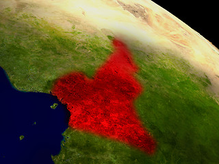 Image showing Cameroon from space