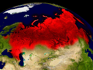 Image showing Russia from space