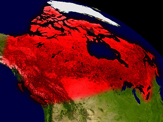 Image showing Canada from space