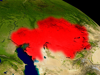 Image showing Kazakhstan from space