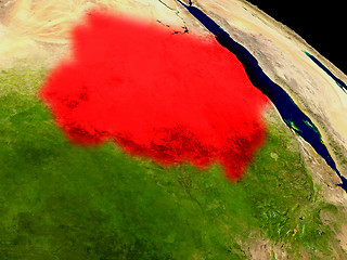 Image showing Sudan from space