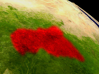 Image showing Central Africa from space