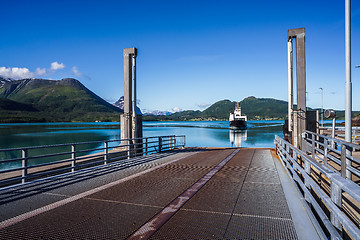 Image showing Ferries\' cross. Beautiful Nature Norway.