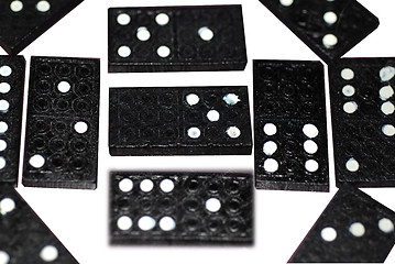 Image showing A Display of Dominoes Tiles