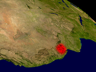 Image showing Swaziland from space