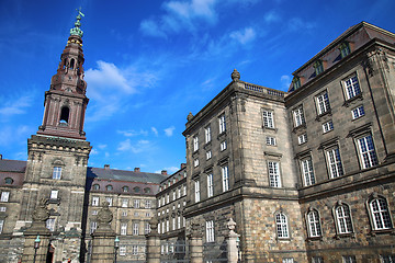Image showing Christiansborg Palace in Copenhagen, Denmark
