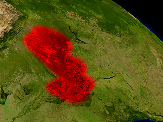 Image showing Paraguay from space