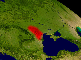 Image showing Moldova from space