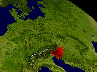 Image showing Slovenia from space