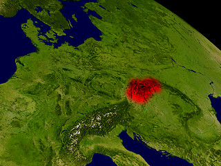 Image showing Slovakia from space