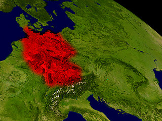 Image showing Germany from space