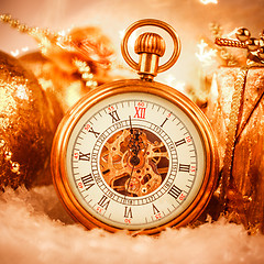 Image showing Christmas pocket watch