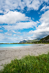 Image showing Beach Lofoten archipelago islands beach