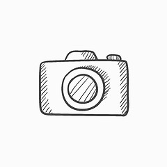 Image showing Camera sketch icon.