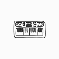 Image showing Synthesizer sketch icon.