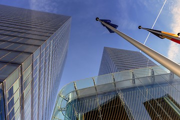 Image showing The modern part of city centre in Brussels