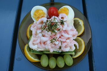 Image showing Shrimps sandwich