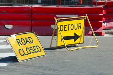 Image showing Road Construction detour