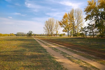 Image showing Barren field in the countryside