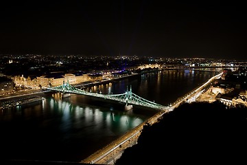 Image showing Budapest urban night view