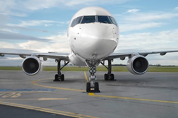 Image showing Airliner on the ground