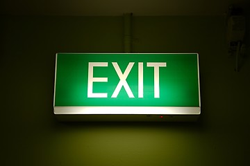 Image showing Emergency Exit Sign