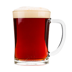 Image showing Red beer mug