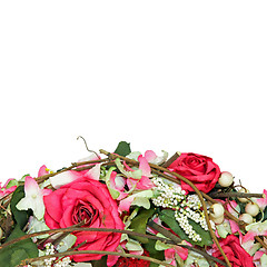 Image showing Roses wreath detail