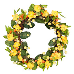 Image showing Yellow wreath