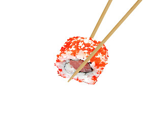 Image showing sushi roll isolated on white