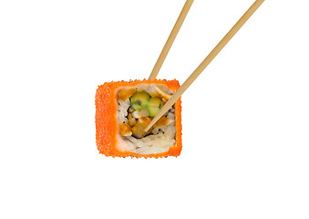 Image showing Sushi roll isolated on white