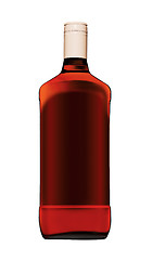 Image showing Full whiskey bottle