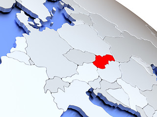 Image showing Slovakia on world map