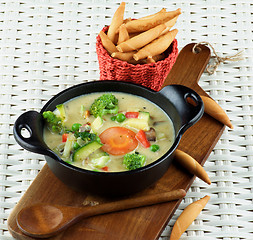 Image showing Vegetables Creamy Soup