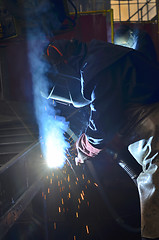 Image showing welding with mig-mag method