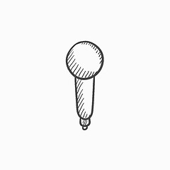 Image showing Microphone sketch icon.