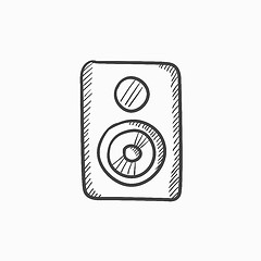 Image showing MP3 player sketch icon.